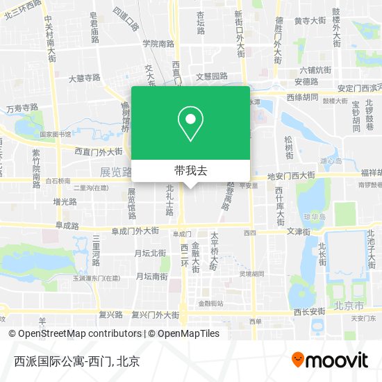 西派国际公寓-西门地图