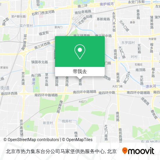 北京市热力集东台分公司马家堡供热服务中心地图