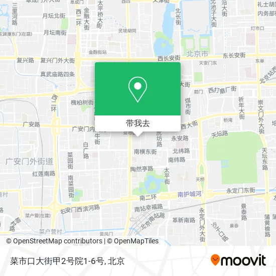 菜市口大街甲2号院1-6号地图