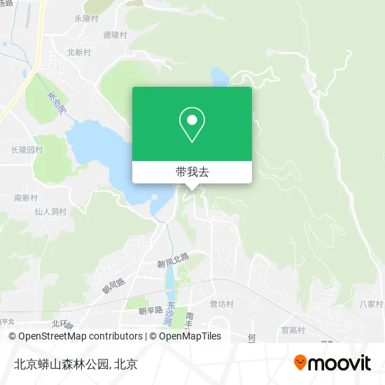北京蟒山森林公园地图