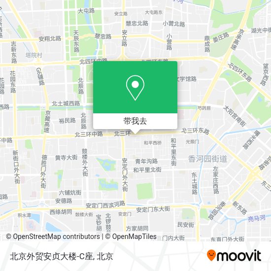 北京外贸安贞大楼-C座地图