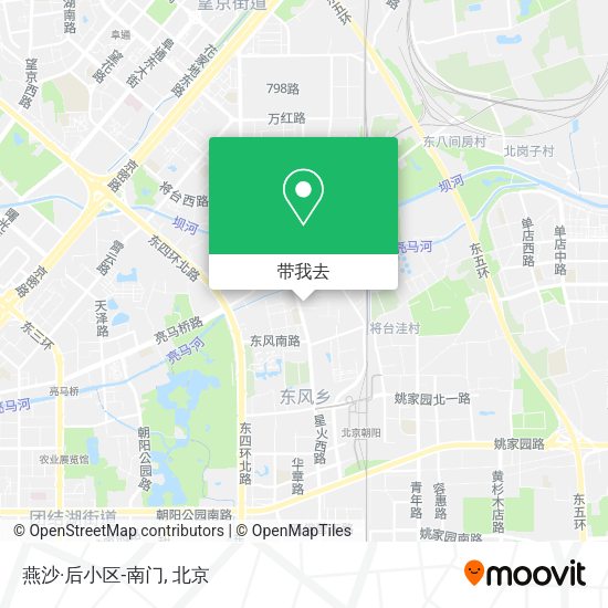 燕沙·后小区-南门地图