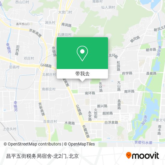 昌平五街税务局宿舍-北2门地图