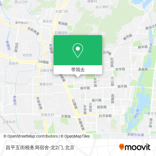 昌平五街税务局宿舍-北2门地图