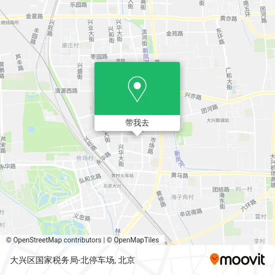 大兴区国家税务局-北停车场地图