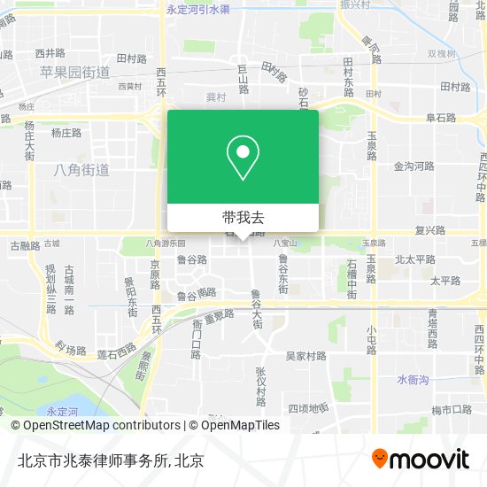北京市兆泰律师事务所地图