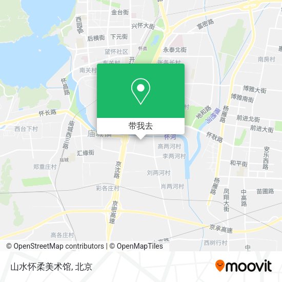 山水怀柔美术馆地图
