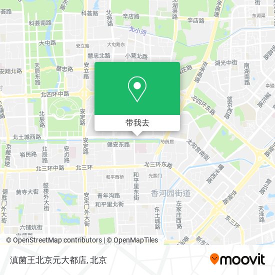 滇菌王北京元大都店地图