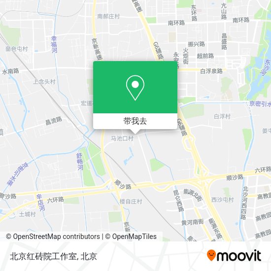 北京红砖院工作室地图
