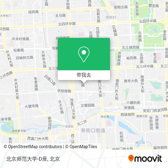 北京师范大学-D座地图