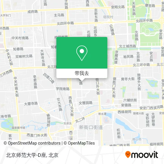 北京师范大学-D座地图