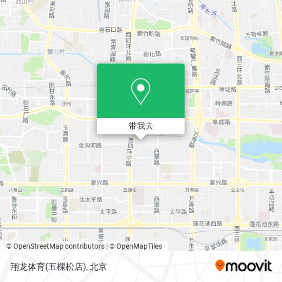 翔龙体育(五棵松店)地图