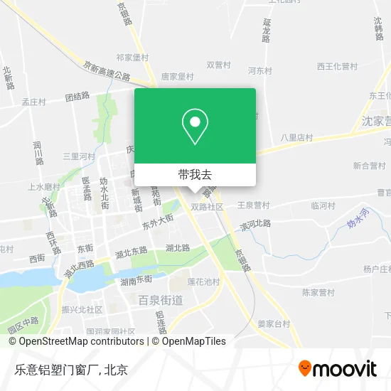 乐意铝塑门窗厂地图