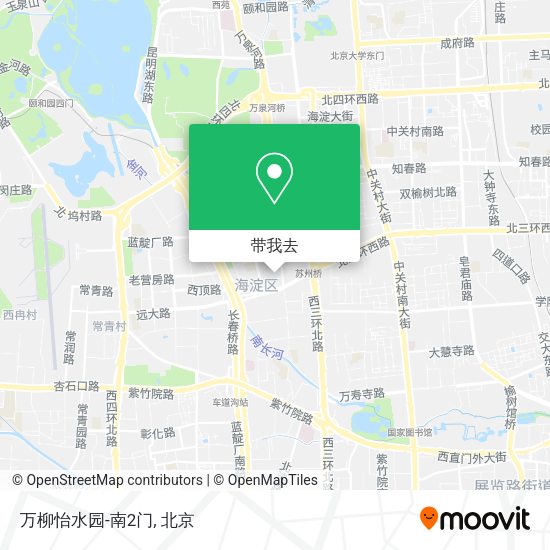 万柳怡水园-南2门地图