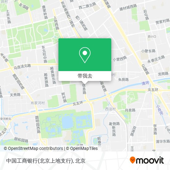 中国工商银行(北京上地支行)地图