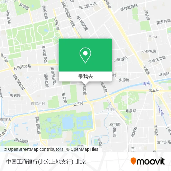 中国工商银行(北京上地支行)地图