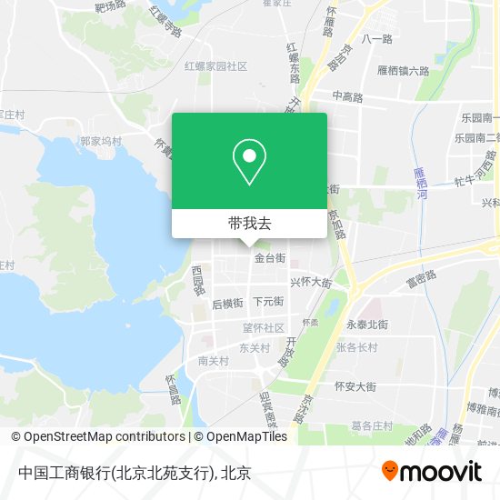 中国工商银行(北京北苑支行)地图