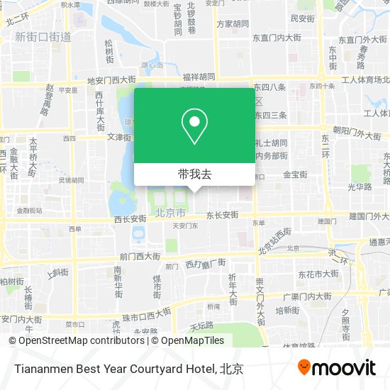 Tiananmen Best Year Courtyard Hotel地图
