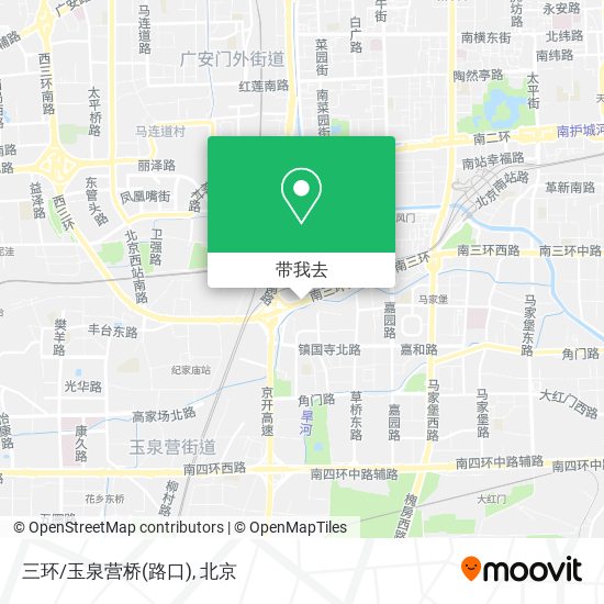 三环/玉泉营桥(路口)地图
