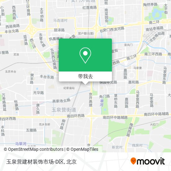 玉泉营建材装饰市场-D区地图