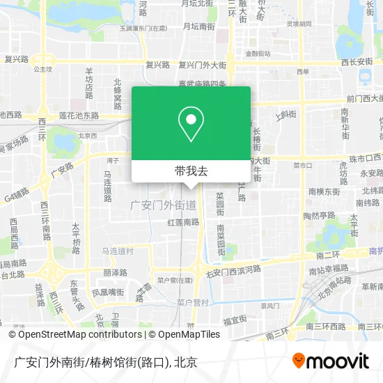 广安门外南街/椿树馆街(路口)地图