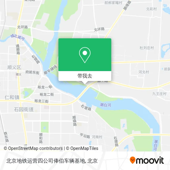 北京地铁运营四公司俸伯车辆基地地图