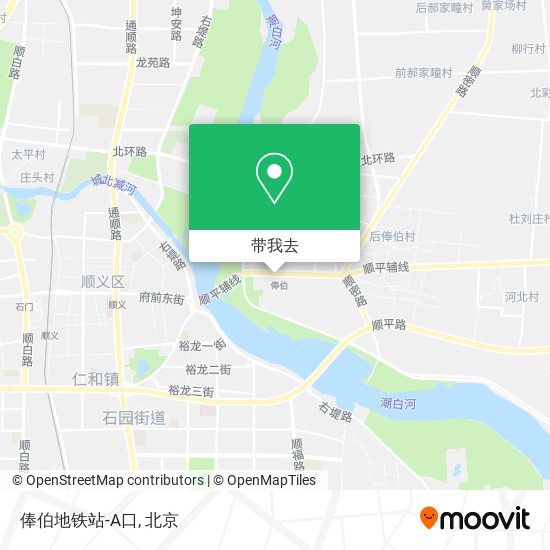 俸伯地铁站-A口地图