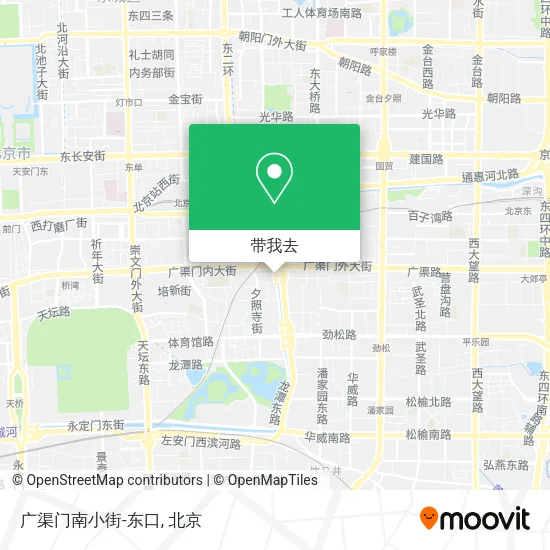 广渠门南小街-东口地图
