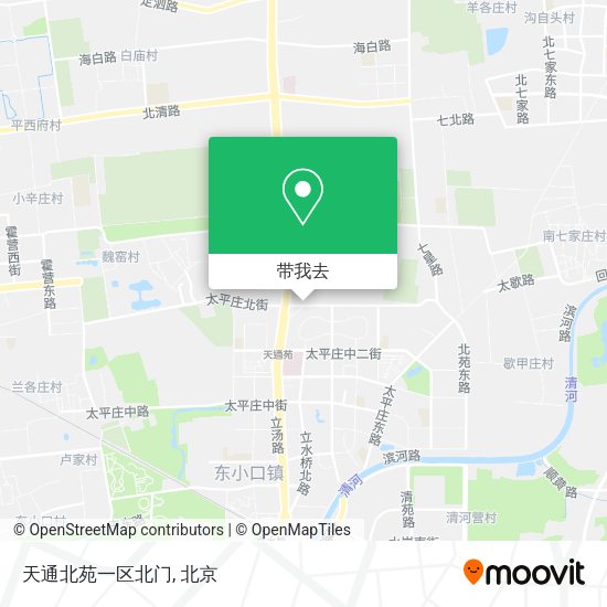 天通北苑一区北门地图