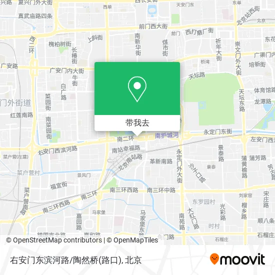 右安门东滨河路/陶然桥(路口)地图