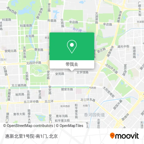惠新北里1号院-南1门地图