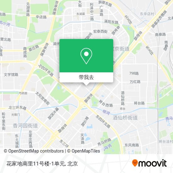 花家地南里11号楼-1单元地图