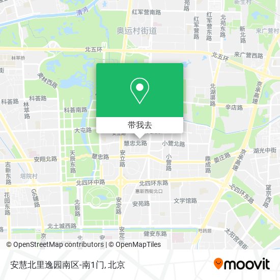 安慧北里逸园南区-南1门地图