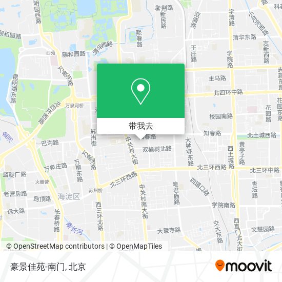 豪景佳苑-南门地图