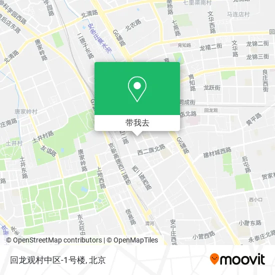 回龙观村中区-1号楼地图