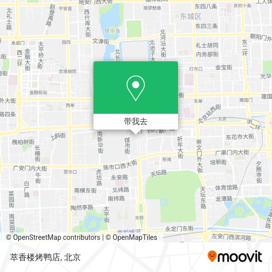 萃香楼烤鸭店地图