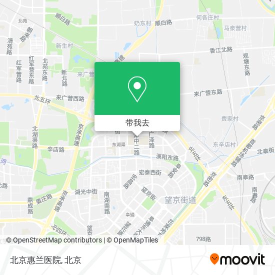 北京惠兰医院地图
