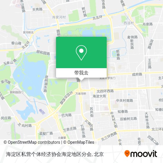 海淀区私营个体经济协会海淀地区分会地图