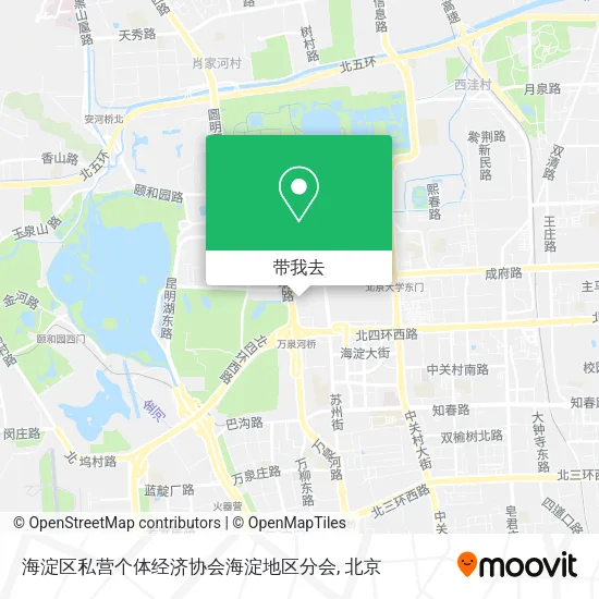海淀区私营个体经济协会海淀地区分会地图