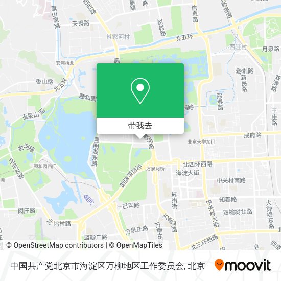 中国共产党北京市海淀区万柳地区工作委员会地图