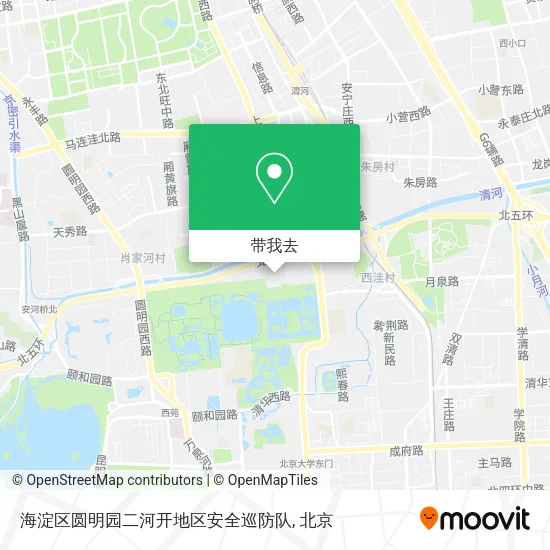 海淀区圆明园二河开地区安全巡防队地图