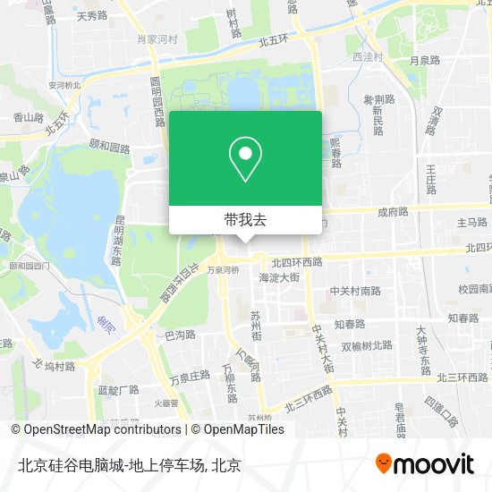 北京硅谷电脑城-地上停车场地图