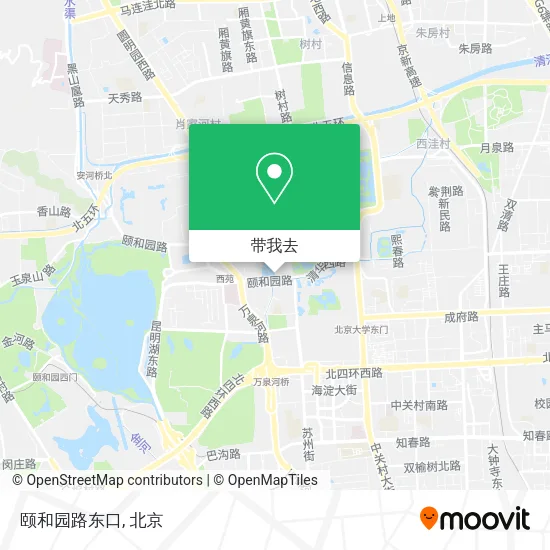 颐和园路东口地图