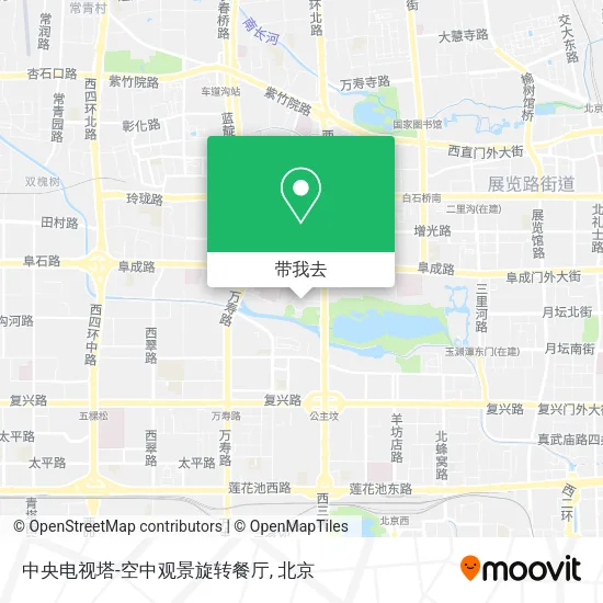 中央电视塔-空中观景旋转餐厅地图