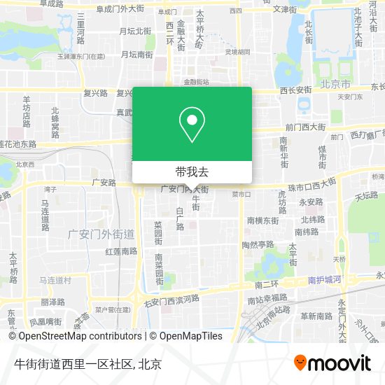 牛街街道西里一区社区地图