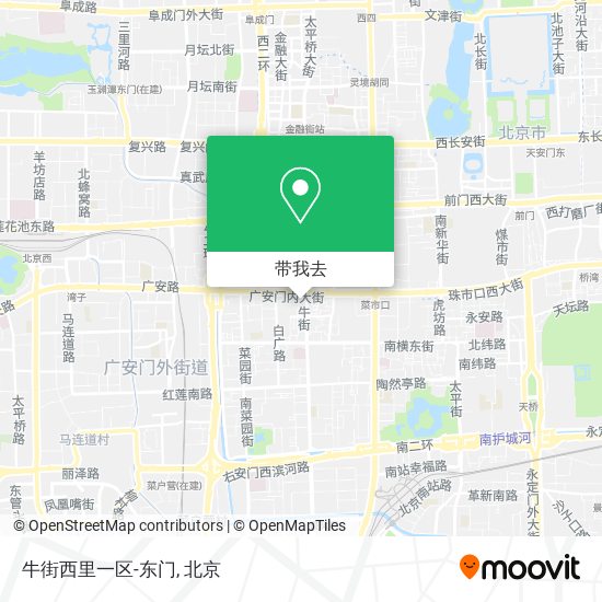 牛街西里一区-东门地图