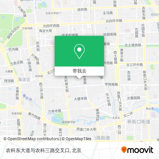农科东大道与农科三路交叉口地图