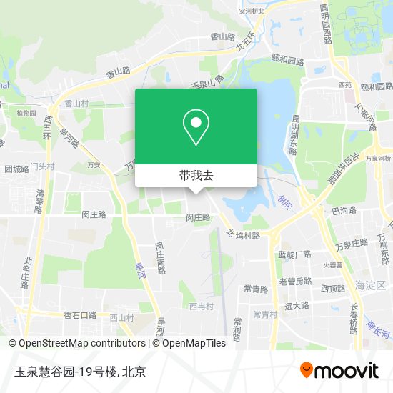 玉泉慧谷园-19号楼地图