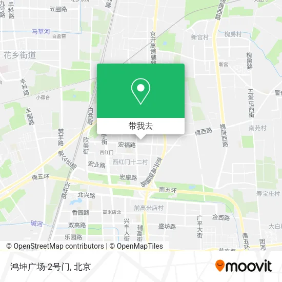 鸿坤广场-2号门地图