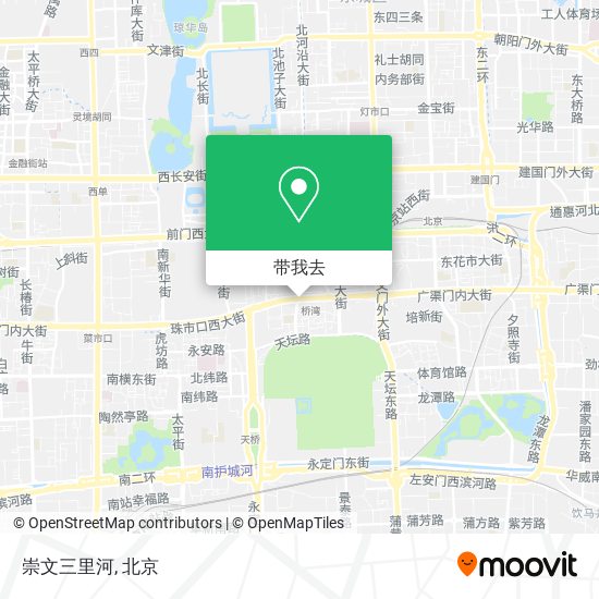 崇文三里河地图